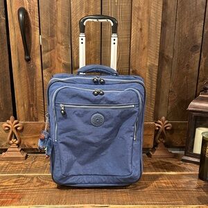 Kipling Navy Rolling Travel Bag